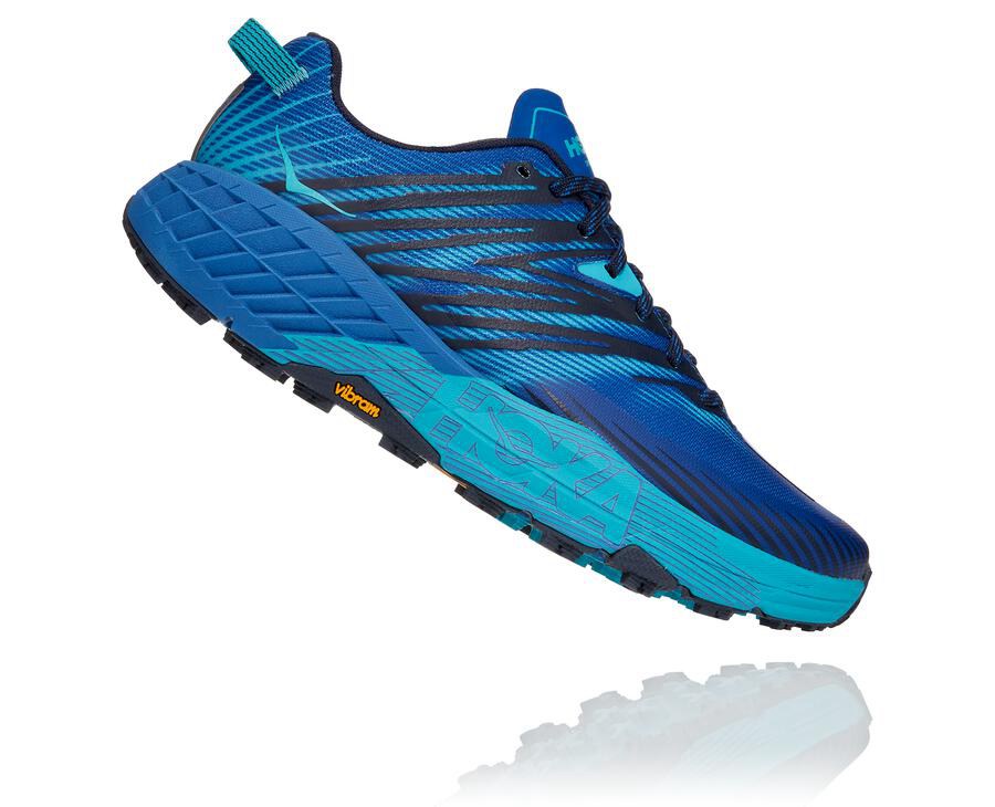 Hoka One One Trailsko Herre - Speedgoat 4 - Blå - 837021GHR